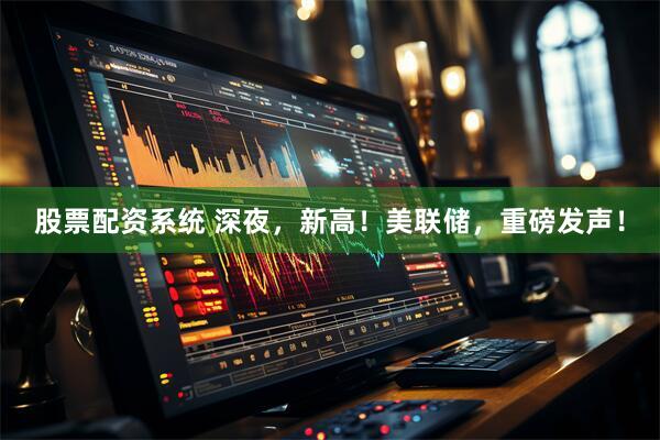 股票配资系统 深夜，新高！美联储，重磅发声！